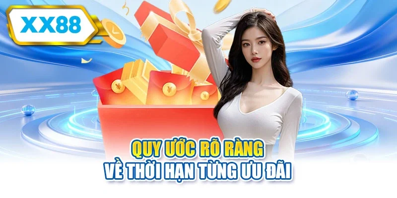 Quy ước rõ ràng về thời hạn từng ưu đãi