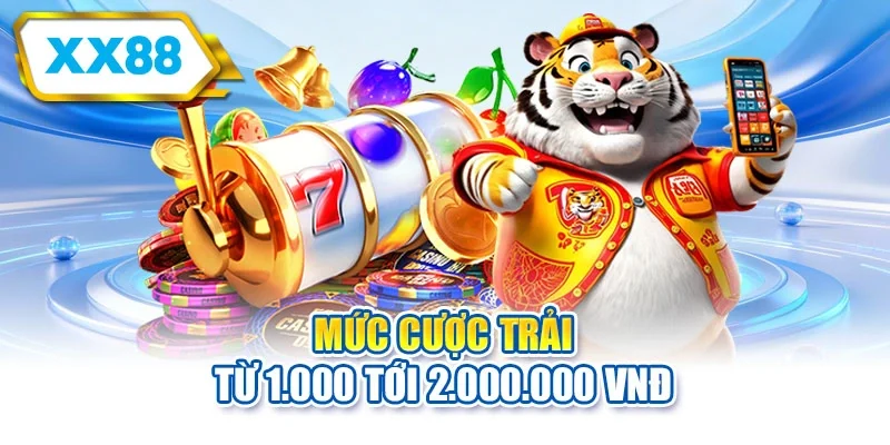 Mức cược trải từ 1.000 tới 2.000.000 VNĐ