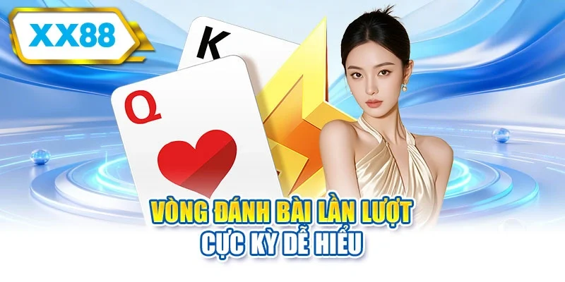 Vòng đánh bài lần lượt cực kỳ dễ hiểu